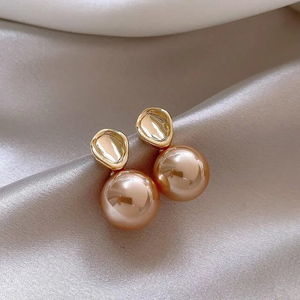 Elegant Colored Pearl Earrings