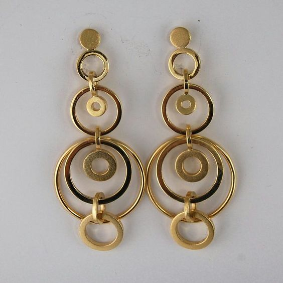 Vintage Golden Hoops