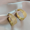 Elegant Gold Mesh Earrings