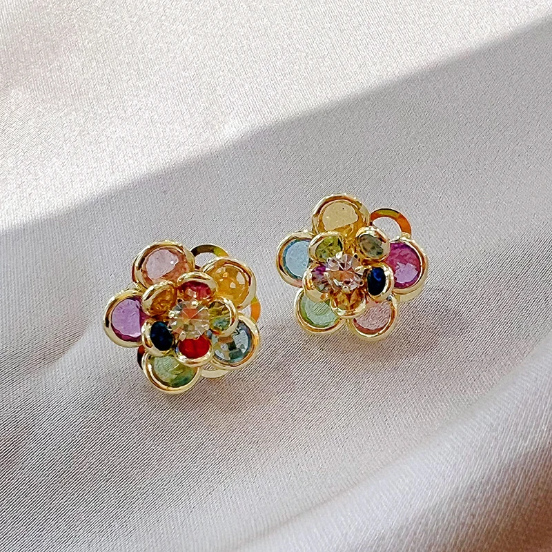 Elegant Colorful Crystal Flower