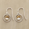 Vintage Rounded Silver & Pearl Earrings