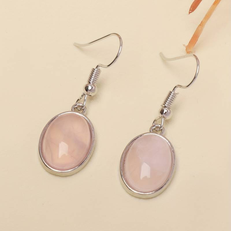 Vintage Pink Stone Earrings