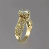 Vintage Gold & Zirconia Ring