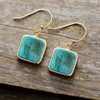 Vintage Turquoise Square Stone