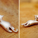 925 Sterling Silver Playful Kitty Necklace